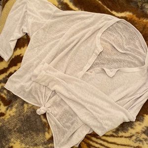 Aerie oversized lightweight thermal - White